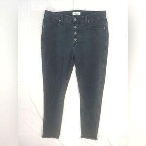 Madewell Women's 10" High Rise Skinny Black Jeans 32P